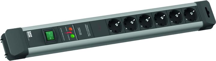 Actual product image Bachmann Socket strip plastic GVS with switch 2.0m (19.07.1134) (6 x, CEE 7/3, 2 m)