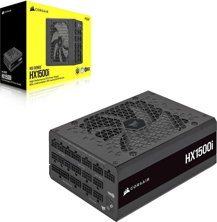 Corsair HXi Series (2025), HX1500i, 1500 Watt, 80 PLUS Platinum, C20 Version (1500 W)