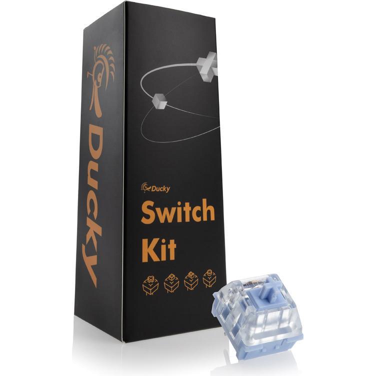 Ducky Kalih Polia Switches, mechanisch, 3-Pin, taktil, MX-Stem, 45g - 110 Stück, Maus + Tastatur Zubehör, Transparent