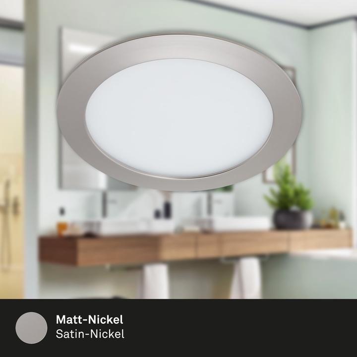Produktbild Briloner LED Einbauleuchte, matt-nickel, 1xLED-Platine/12W (1200 lm)