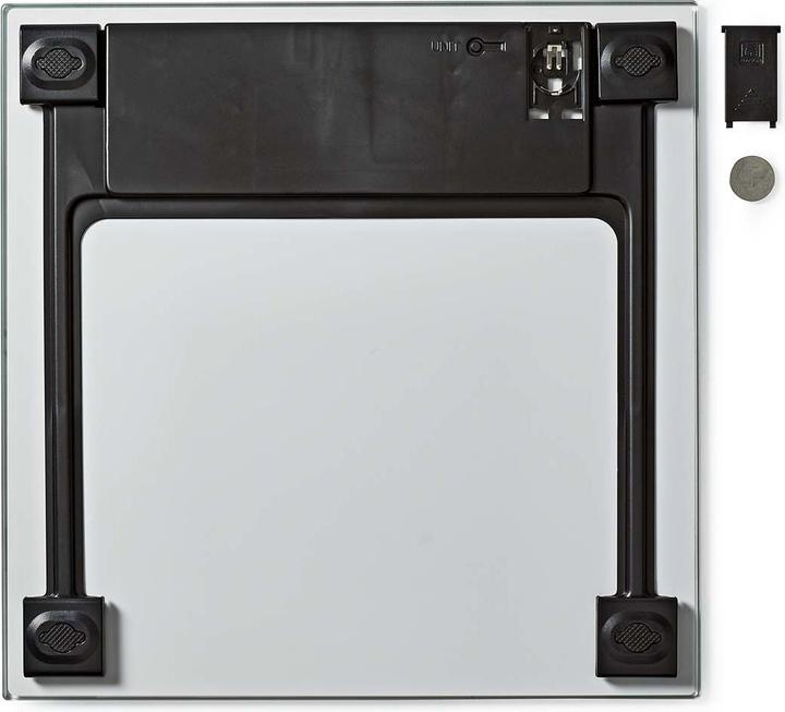 Actual product image Nedis Personal scale | Digital | White | Tempered glass | Max. weighing capacity: 150 kg (150 kg)