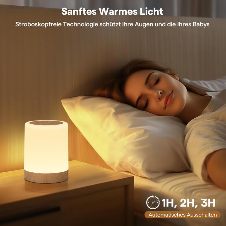 Produktbild Alopini LED Nachttischlampe Touch dimmbar