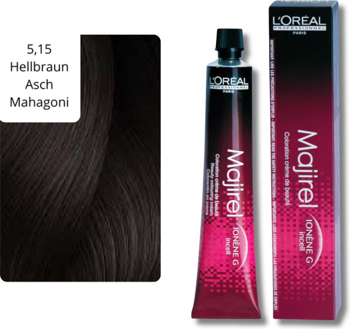 Produktbild L'Oréal Professionnel Majirel Haarfarbe (5,15 Hellbraun Asch Mahagoni)