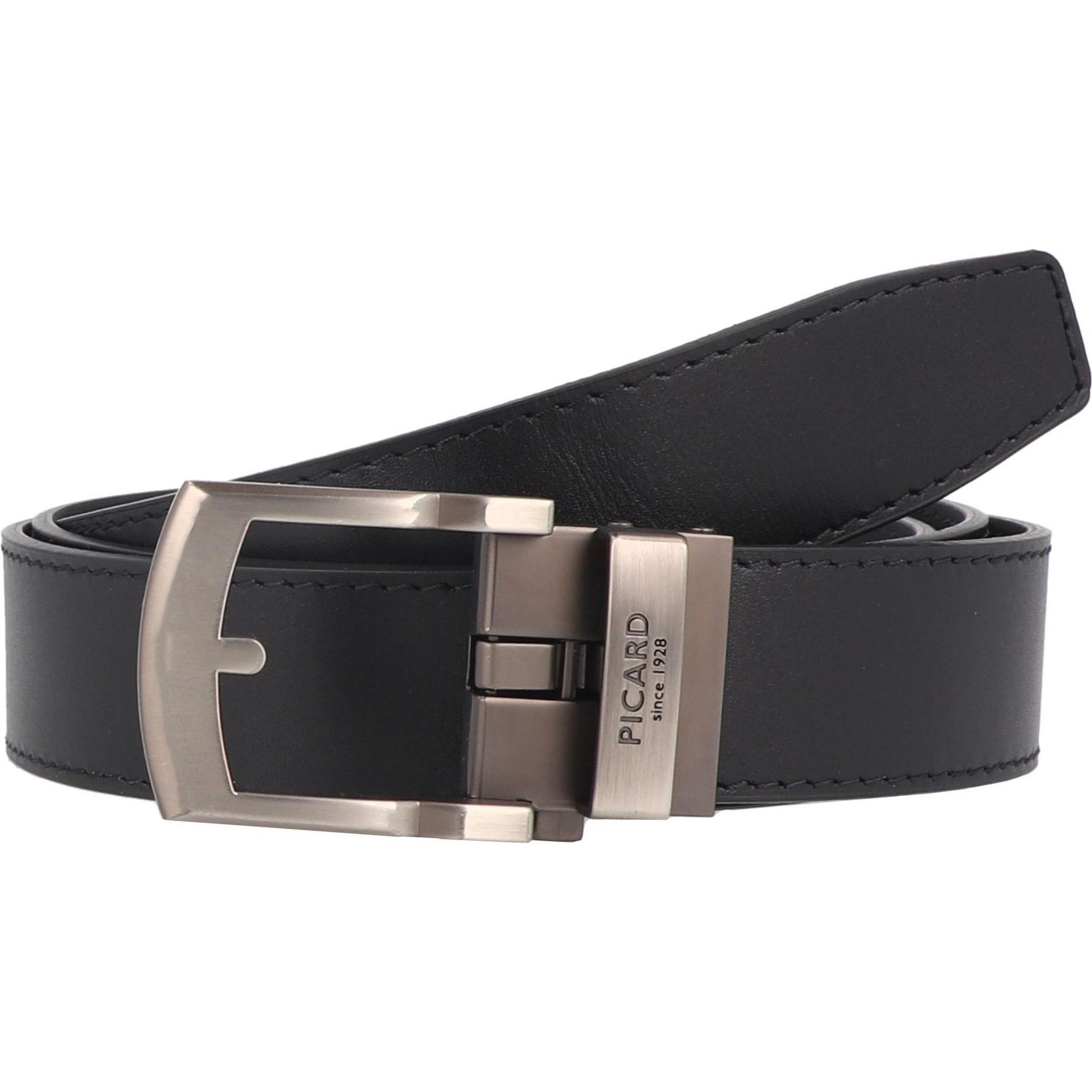 Picard, Herren, Gürtel, Belt 7 Gürtel Leder, Schwarz