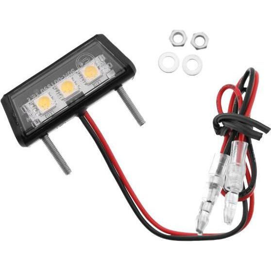 Koso, Motorrad Zubehör, kennzeichenbeleuchtung drop a leds