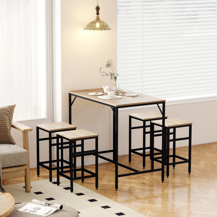 Image du produit Homcom Ensemble de tables de bar (100 x 60 x 88 cm)