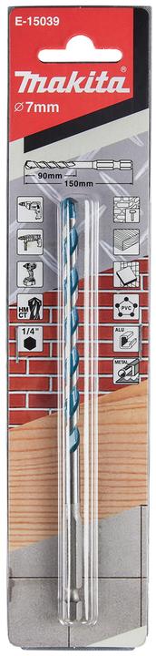 Actual product image Makita Multi drill 1/4" 7x150mm (7 millimetres)
