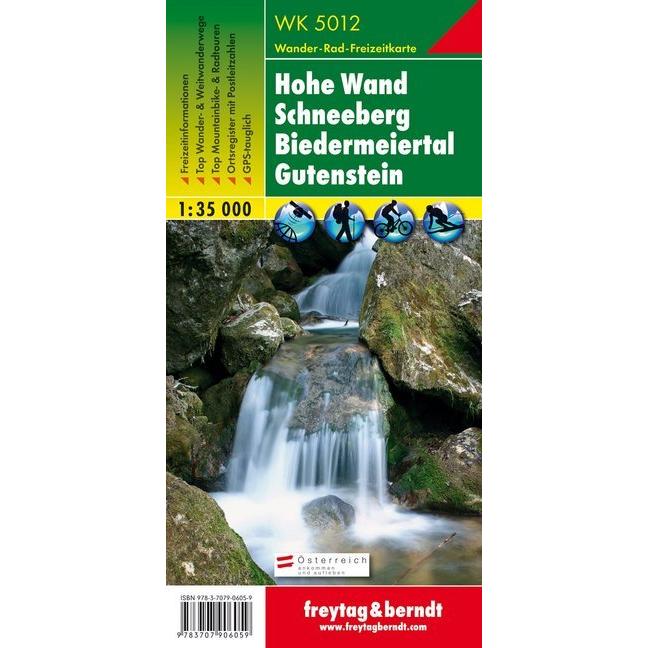 Hohe Wand-Schneeberg-Biedermeiertal-Gutenstein GPS - FBW.WK5012, Landkarte