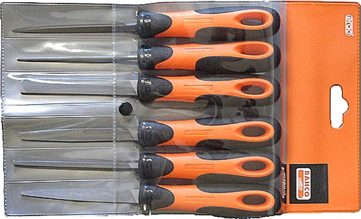 Actual product image Bahco ERGO file set, plain 100 mm - 6 pieces (Slash 3, 100 mm)