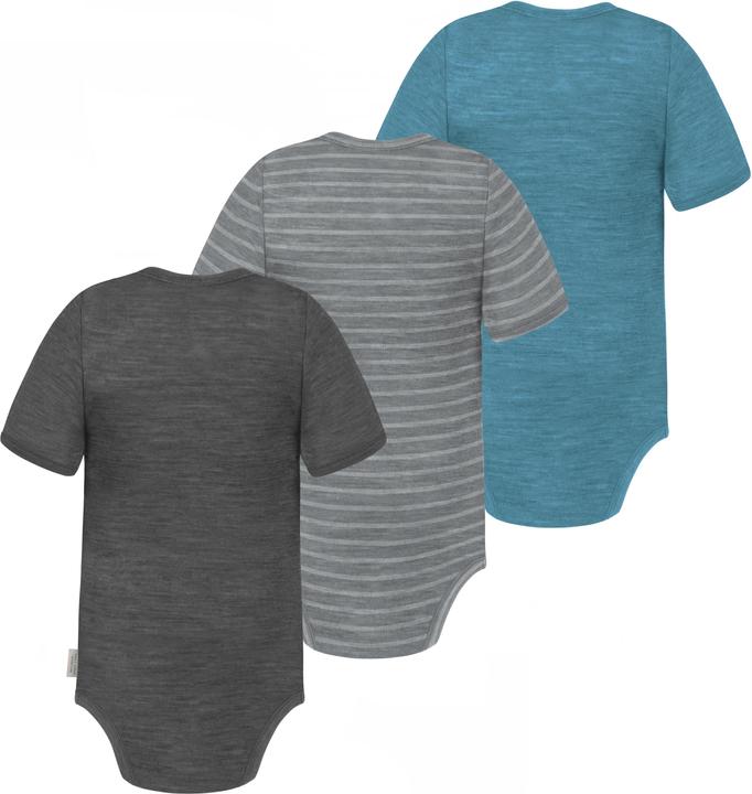 Produktbild Normani 3er Set Baby Merino Body Kurzarm „Tauranga" - 9295 (74)
