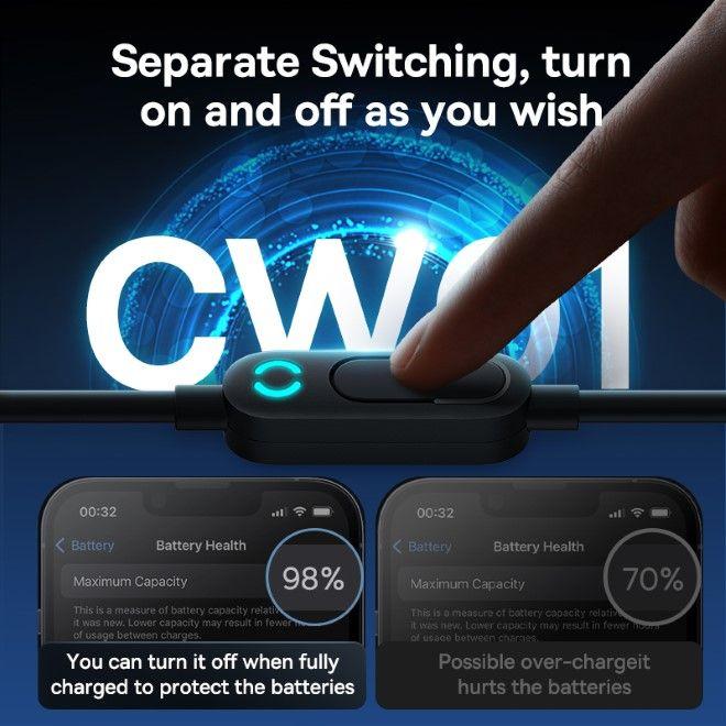 Productafbeelding Baseus Magnetische autotelefoonhouder CW01 aan ventilatierooster met autolader USB-C, 15W + 25W (zwart)