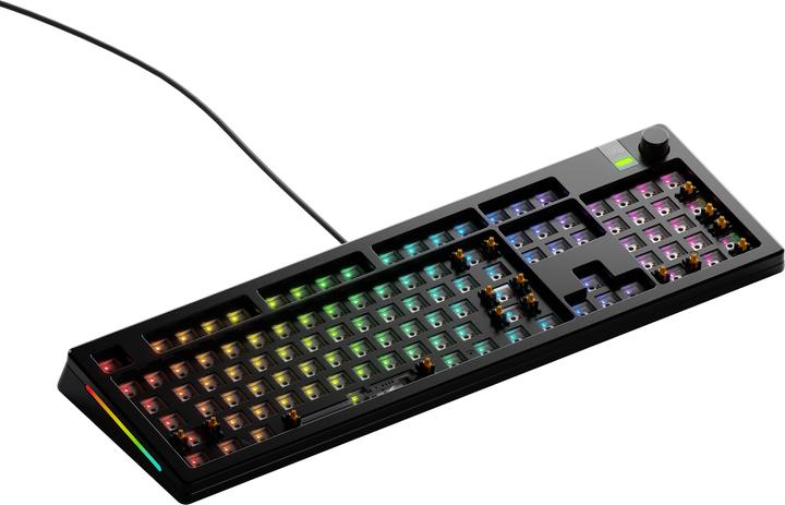 Glorious GMMK 3 Pro 100 % custom gaming keyboard - barebone, ANSI layout, black (Barebone, Cable)