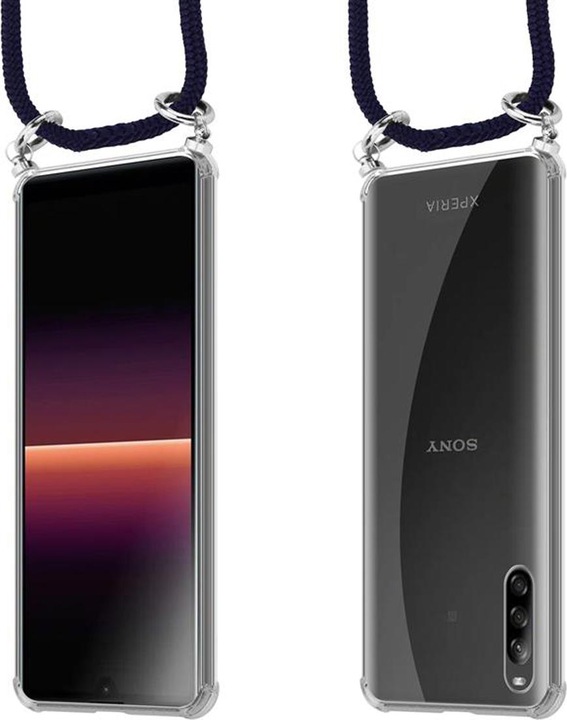 Produktbild Cadorabo TPU Handy Kette SILBER Cover