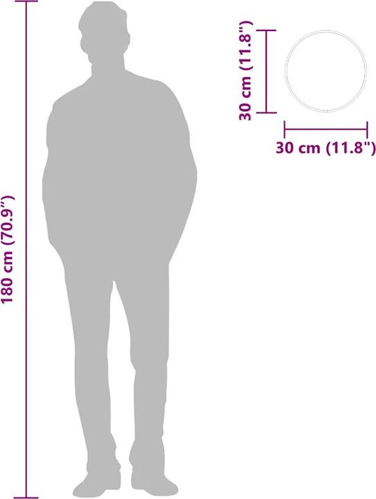 Immagine prodotto vidaXL Wandspiegel (30 cm)