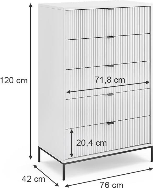 Actual product image Vicco Eliza (76 x 42 x 120 cm)