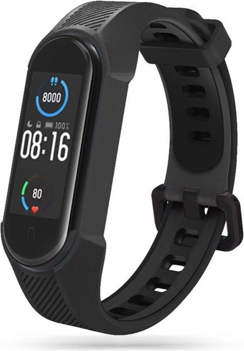 Immagine prodotto Tech-Protect Cinturino per Xiaomi Mi Smart Band 5/6/7/NFC - Nero (Gomma TPU, Xiaomi Mi Band 5)