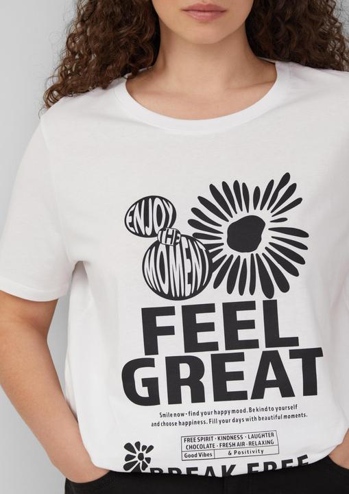 Actual product image S.Oliver T-Shirt Baumwollshirt mit Frontprint (50)