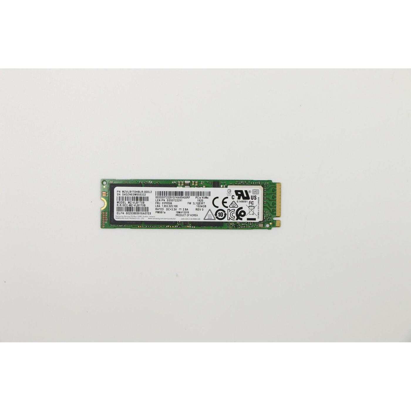 Lenovo SAMSUNG PM981a 1TB M.2 PCIe (1000 GB, M.2 2280), SSD