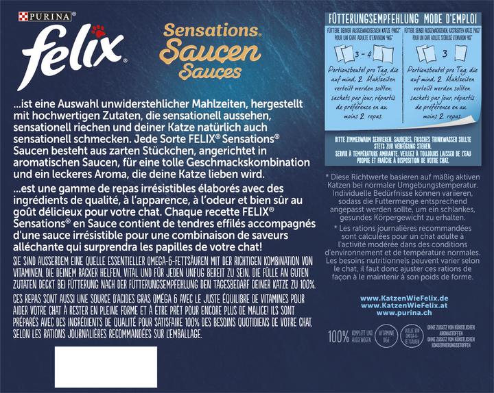 Nährwerte und Zutaten Felix Sensations (Adult, 24 Stk., 2040 g)
