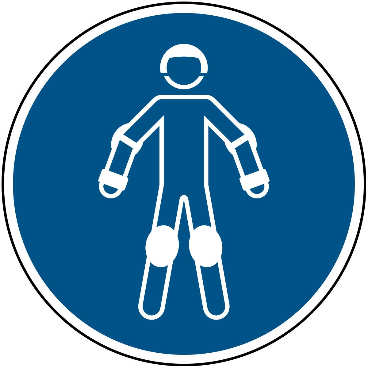 Brady ISO-Sicherheitsschild - Rollsport-Schutzausrüstung tragen (M/M049/NT-ALU-DIA100/1-B)