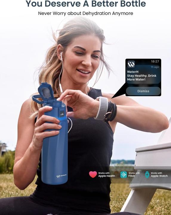 Productafbeelding WaterH BOOST Chug Lid - Magnetite Blue (24oz./710ml) (0.71 l)