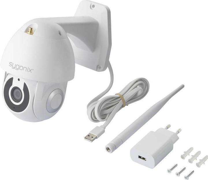 Produktbild Sygonix PTZ WLAN Aussenkamera 1080P (1920 x 1080 Pixels)