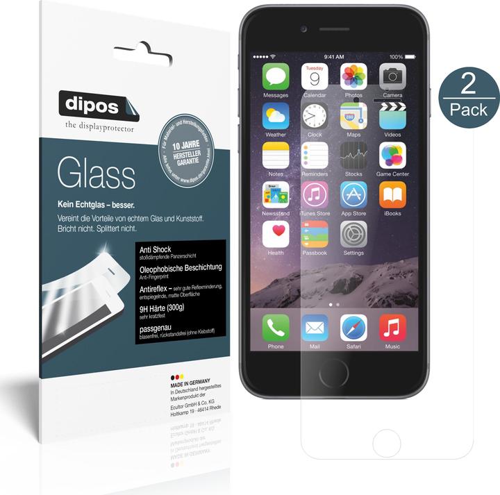 Produktbild Dipos Displayschutz Anti-Shock (1 Stück, Apple iPhone 6, Apple iPhone 6s)