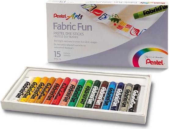 Produktbild Pentel Stoffmalkreiden Set 15 Farben (15x)