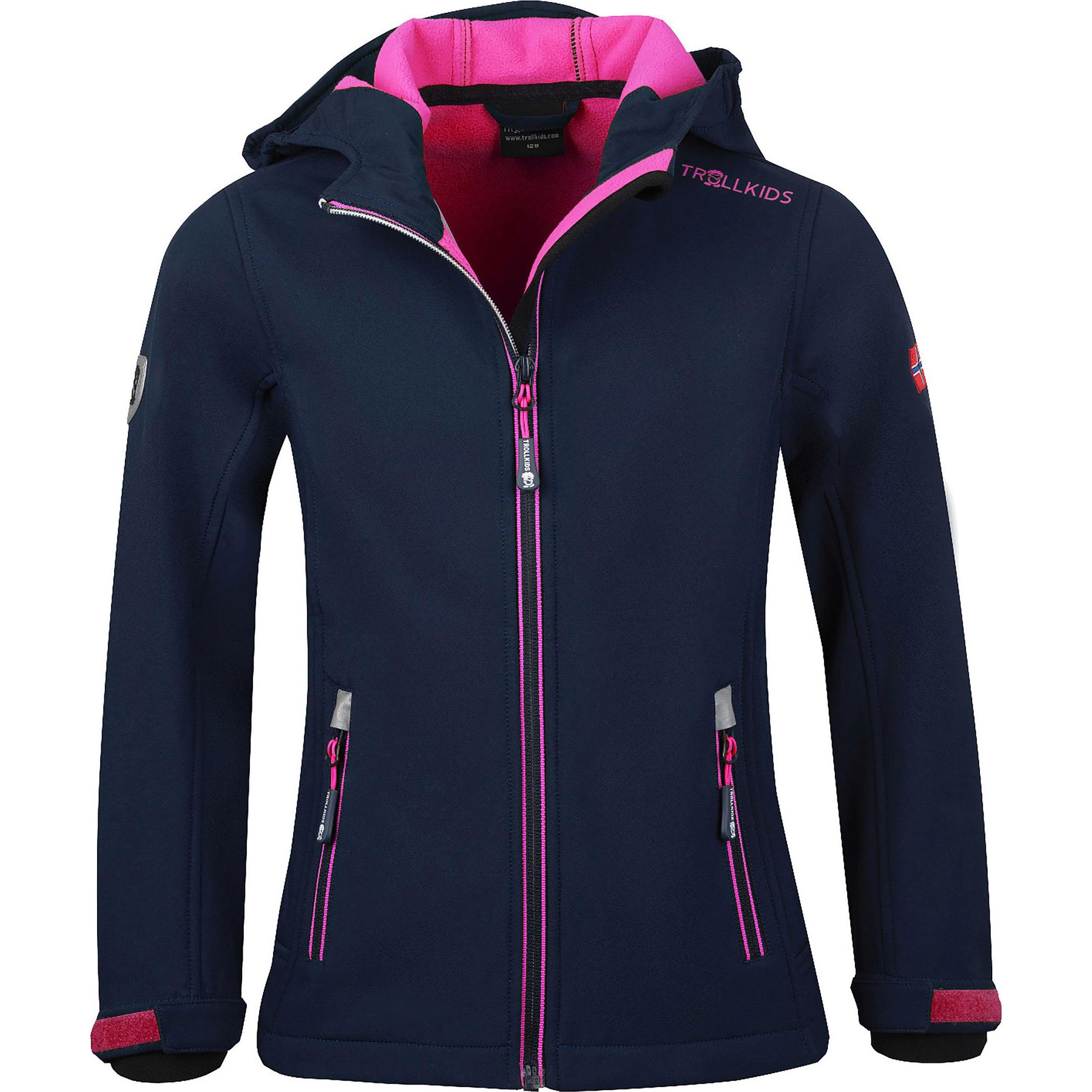 Trollkids, Unisex, Jacke, Trollfjord (110), Blau, 110