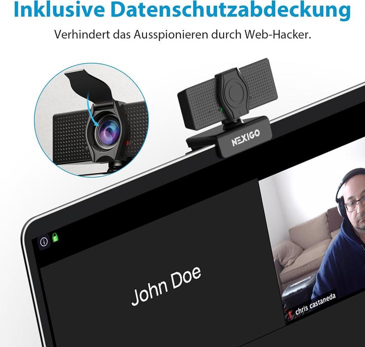 Produktbild NexiGo HD-Webcam 1080P mit Mikrofon
