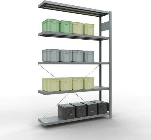 Actual product image Schulte Lagertechnik MULTIplus250 boltless bay system with cross brace