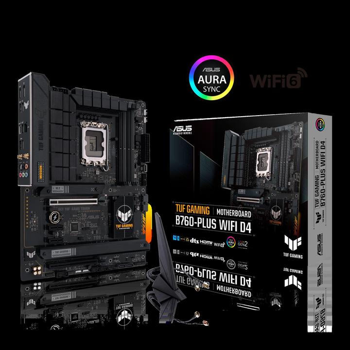 Produktbild ASUS TUF GAMING B760-PLUS WIFI D4 (LGA 1700, Intel B760, ATX)