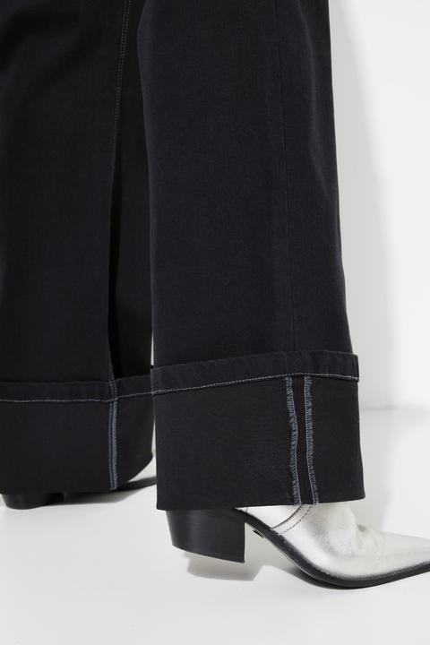 Produktbild Ulla Popken Jeans Mary, weites Bein, Komfortbund, Umschlag (58)