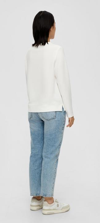 Produktbild s.Oliver Sweatshirt Jacquard-Pullover aus Viskosemix (46)