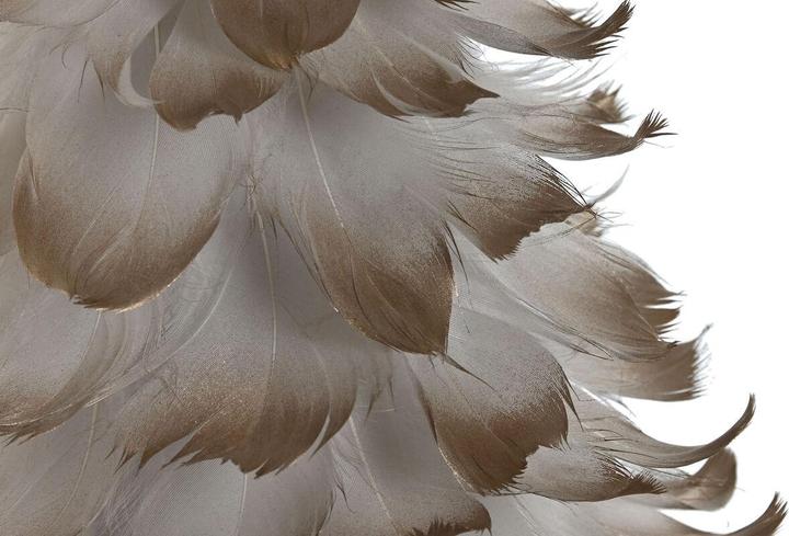 Image du produit Esprit Arbre de Noël Home Blanc Or Carton Plume 22 x 22 x 46 cm (2 pièces) (46 cm)