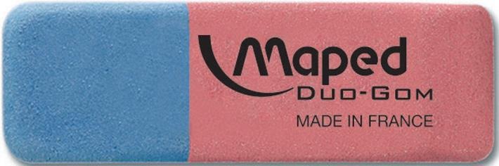 Image du produit Maped Gomme en caoutchouc Duo-Gom, moyenne, bleue/rouge