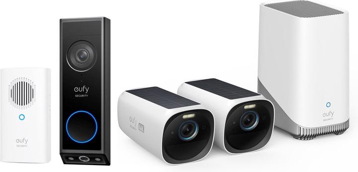 Immagine prodotto eufy Security - Eufycam 3 mit 2 Kameras mit Solarpanel + E340 2K Wireless (3640 x 2160 pixel)