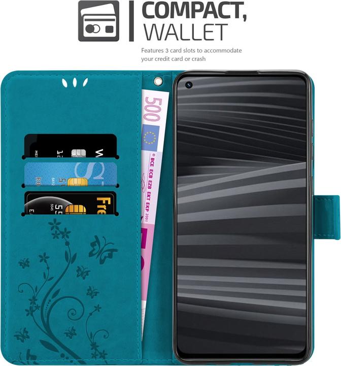Image du produit Cadorabo Housse Flower Book pour Realme GT 2 / GT Neo 2 (Realme GT 2, Realme GT Neo 2)
