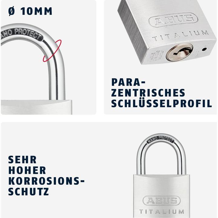 Produktbild Abus Hangschloss 64TI / 60 SB