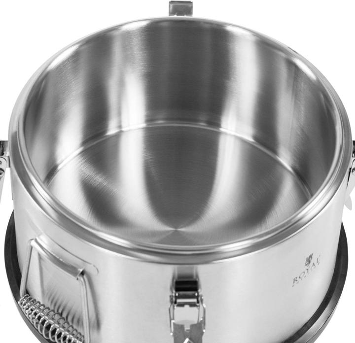 Produktbild Royal Catering Thermobehälter Thermobox Warmhaltebehälter Speisen Edelstahl 10 L Stapelbar (10 l)