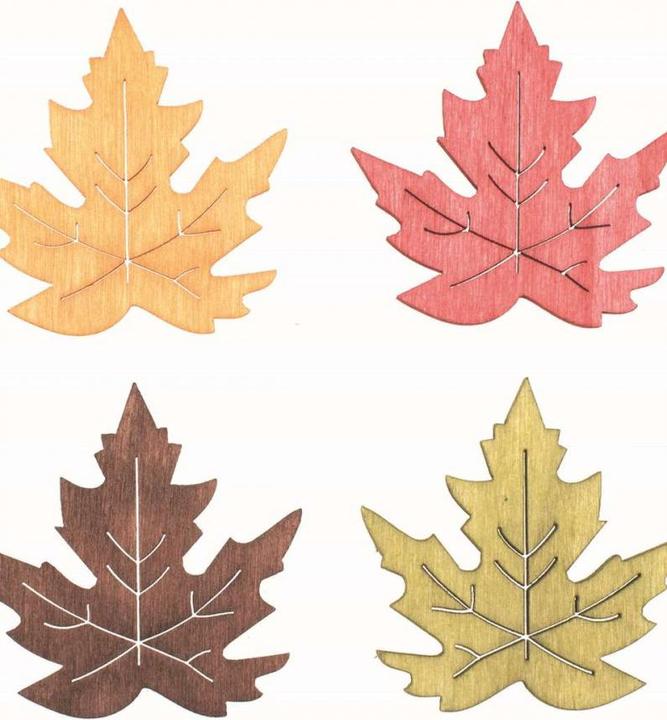 Image du produit Glorex Saupoudrage de feuilles d'érable, bois