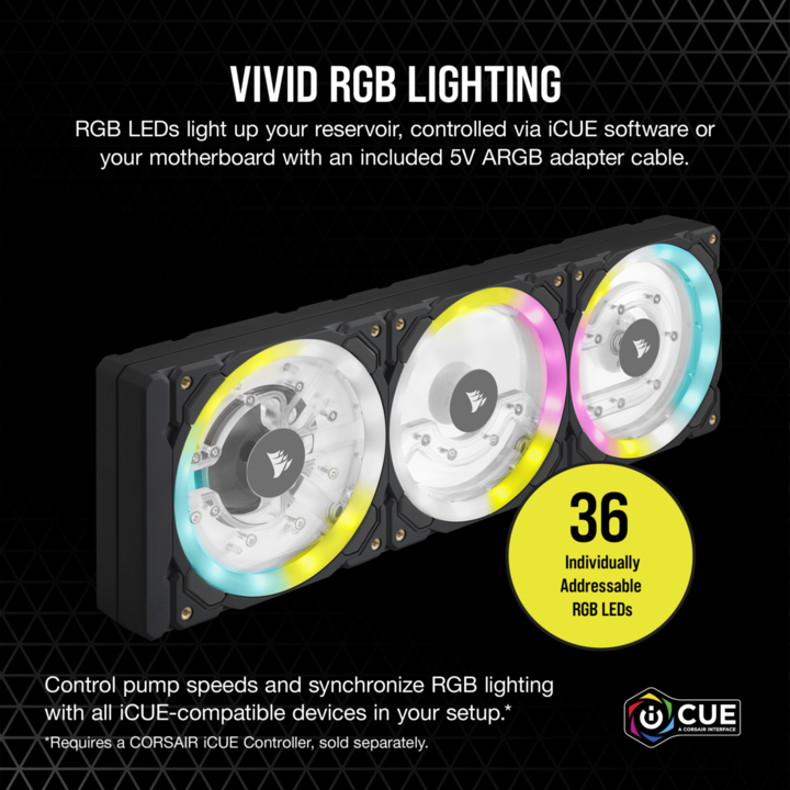 Actual product image Corsair Hydro X Series XD7 RGB Pump/Reservoir Combo