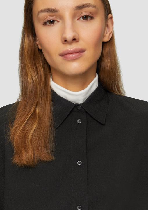 Produktbild S.Oliver Bluse Strukturierte Hemdbluse mit Raffung (34)