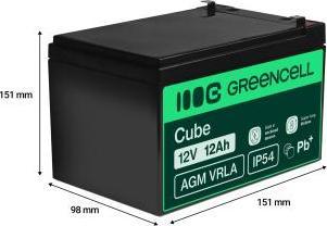 Image du produit GreenCell AGM07 (12 V, 12 Ah)