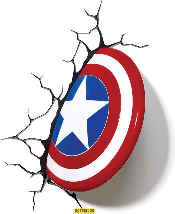Productafbeelding 3Dlight Marvel - Captain America Shield - 3D LED Licht 26,5 cm