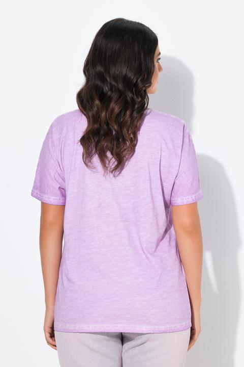 Image du produit Ulla Popken T-shirt oversize avec messages, manches courtes et décolleté rond (42, 44)