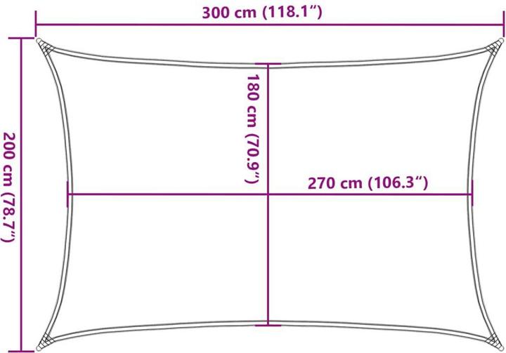 Produktbild vidaXL Sonnensegel (300 x 200 cm)