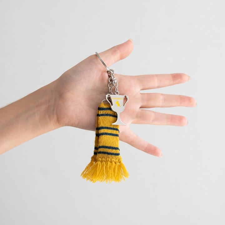 Actual product image Harry Potter Hufflepuff scarf keychain