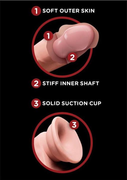 Image du produit Pipedream Cock à triple densité avec boules à bascule