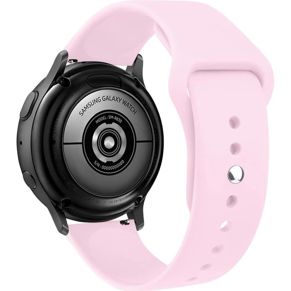 Thumbnail - Screenguard Silicone Strap Sportarmband (Silikon, Galaxy Watch4 (44 mm)), Uhrenarmband, Rosa